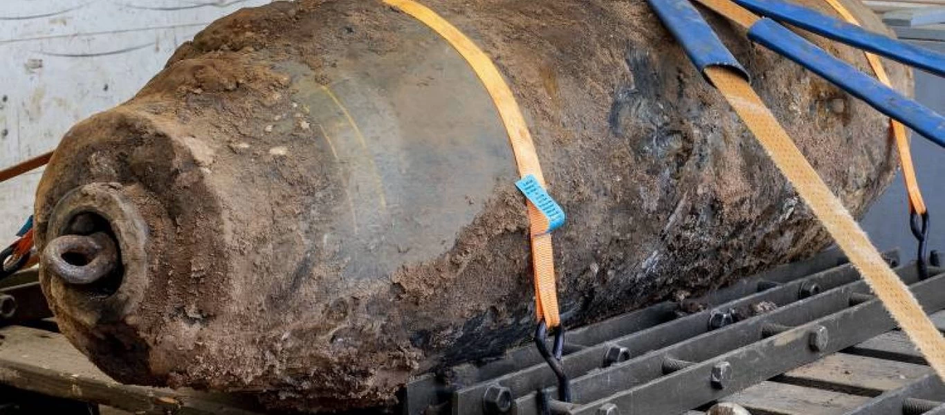 Εντοπίστηκε βόμβα του Β' Παγκόσμιου Πολέμου στον Ασπρόπυργο